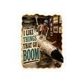 Roy "I Like Things That Go Boom" Sticker