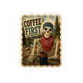 Roy "Coffee First" Sticker
