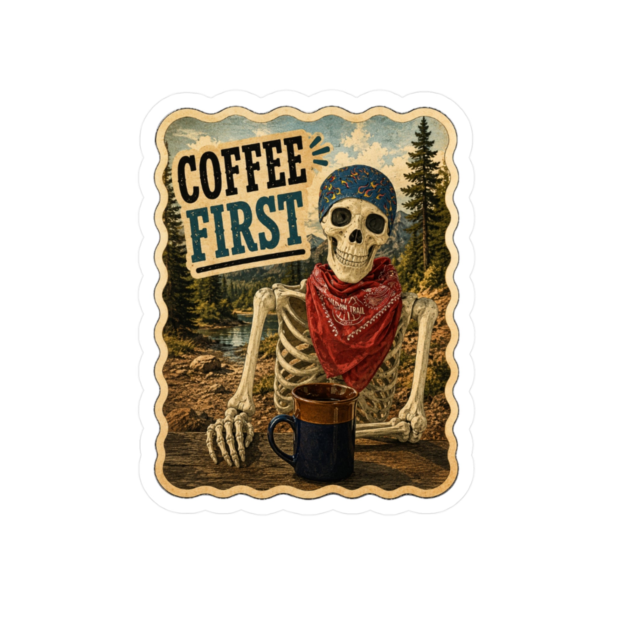 Roy "Coffee First" Sticker