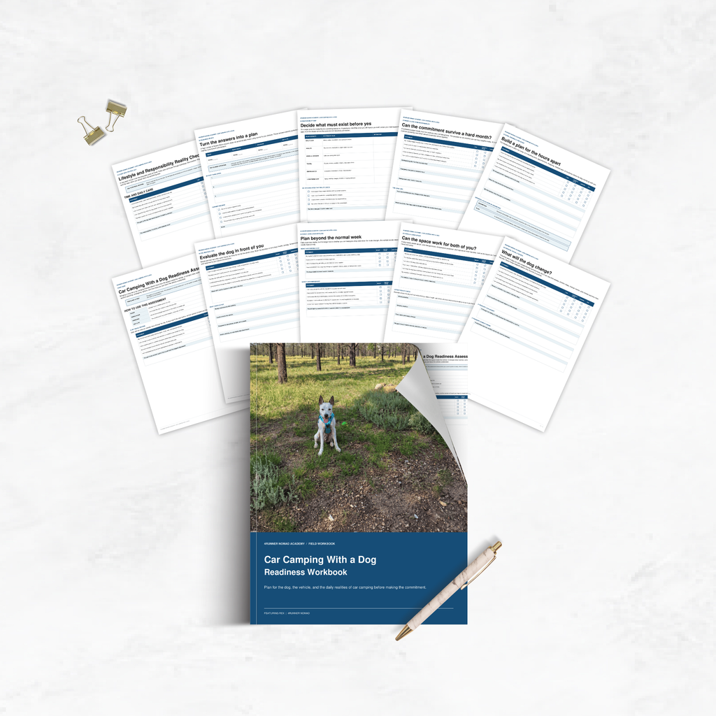 Car Camping With a Dog Readiness Workbook