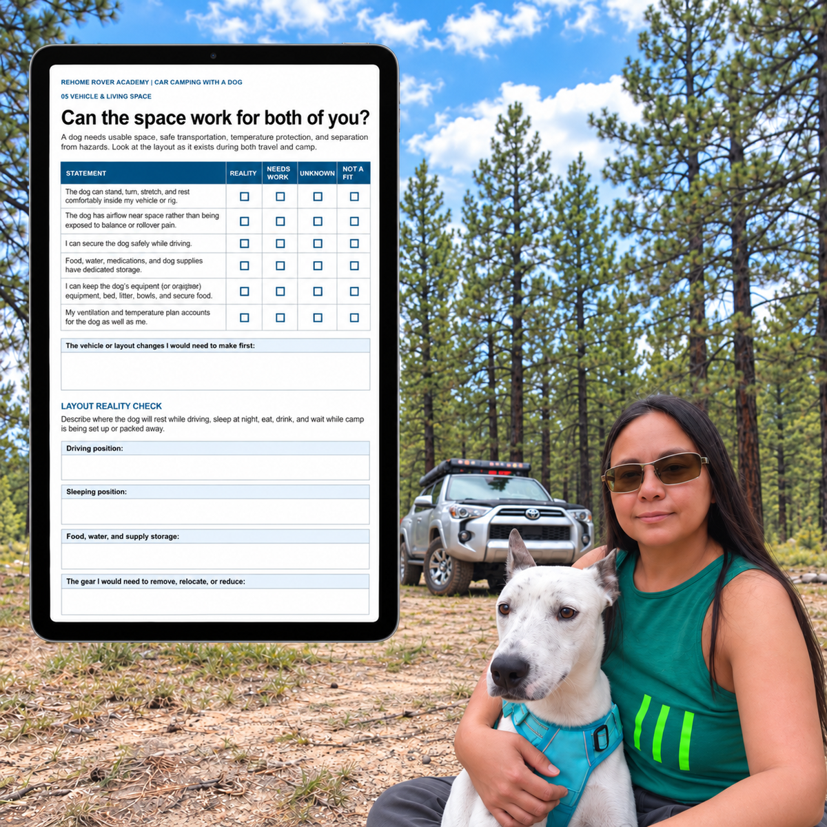 Car Camping With a Dog Readiness Workbook